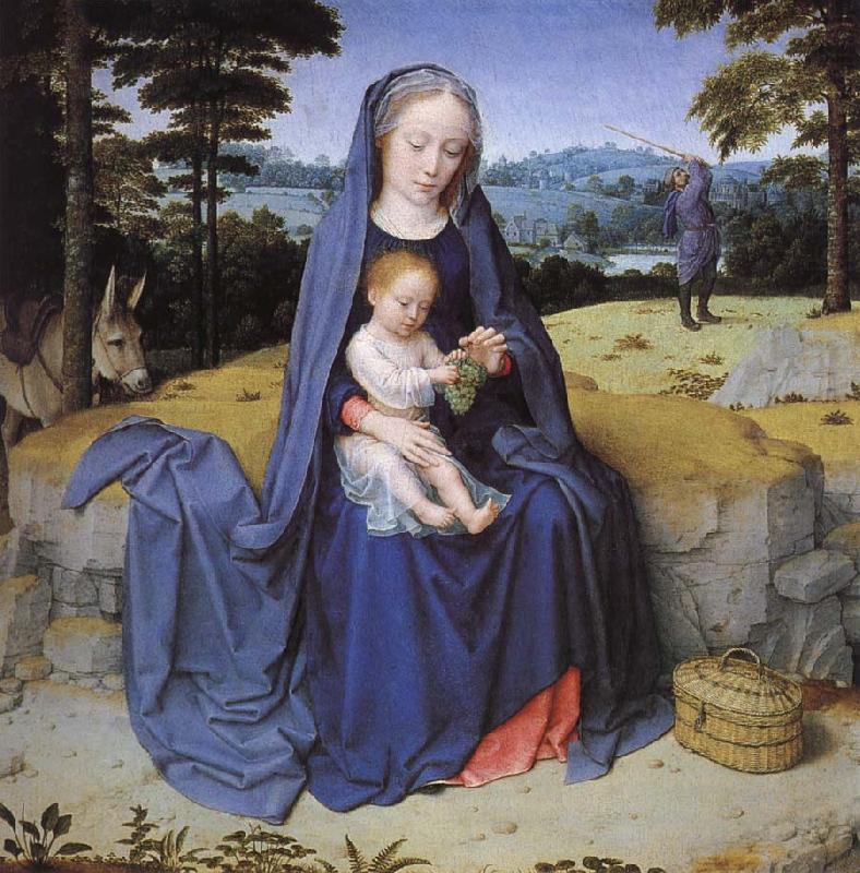 Gerard David Vila during the flight to Egypt china oil painting image